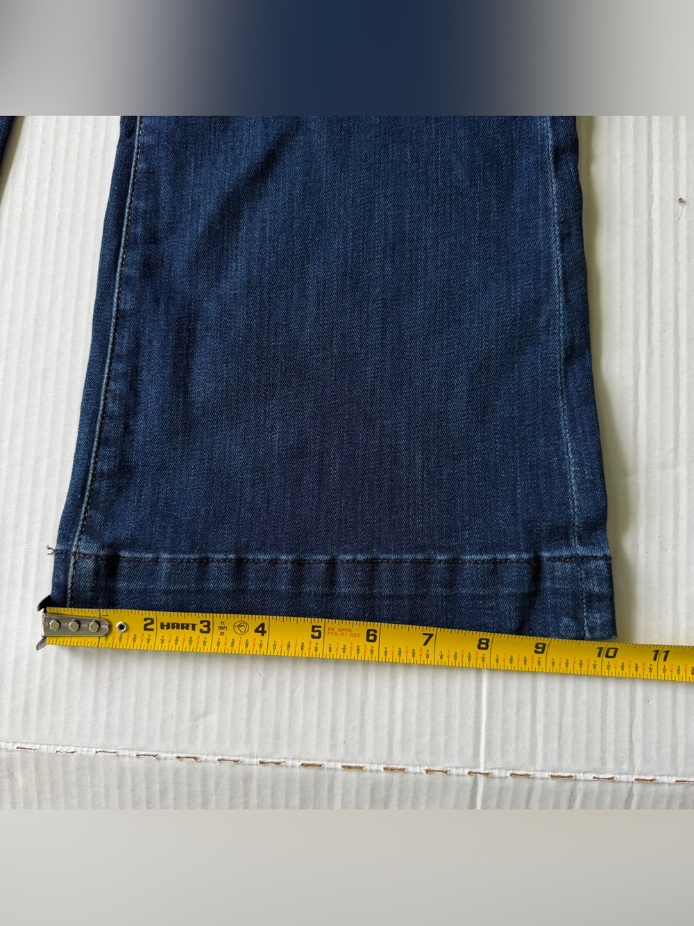 Seven 7 For All Mankind Dojo Flare Jeans Women's 26x34 Long Dark Wash - Picture 11 of 13